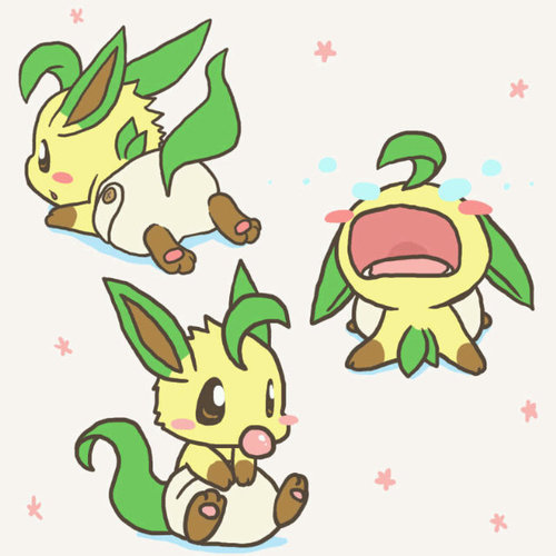 *sniff* Me a baby Leafeon...Me donno where is my Mama..Me all alone....chu wanna Pway wif mwe?  Pweez?#male