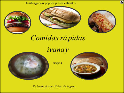 Venta de Comidas Rápidas Ivanay: hamburguesas, perros, parrillas, arepa rellena