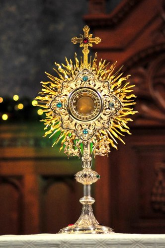 Illuminate is a ministry centered on adoration of the Holy Eucharist, held once a month at a different parish each time.