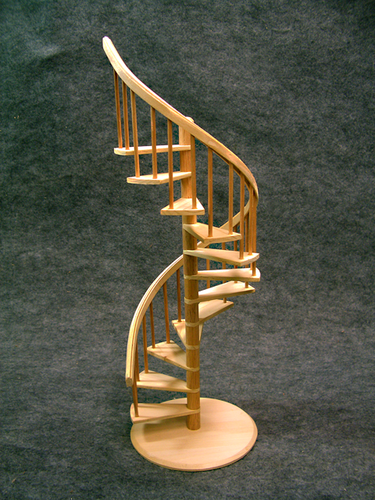 Handcrafted Miniature Spiral Staircases and Roomboxes. Standard and custom pieces...