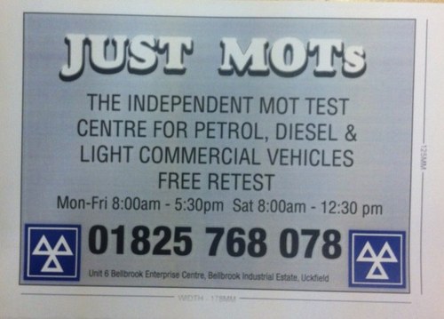 The first independent Mot Station in Uckfield, Serving your community for over 20years. Call us on 01825 768078 to book your Mot.