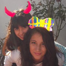 We're a band from Argentina :) 
Lourdes Tabares and Paulina Tabares :')♥