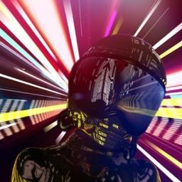 liquidgold25_8's profile picture. talking monkey on a rock in space