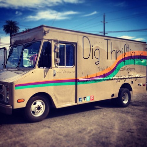 We are a mobile thriftique bringing you local designers and vintage finds!