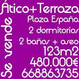 http://t.co/YcU4nyWMCd Ático Dúplex 123m2 Terraza 480.000 euros