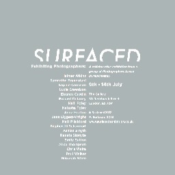 A Photographic Exhibition. The Gallery in Redchurch Street, London. 19 Graduates from Manchester School of Art. 9th to the 14th of July.