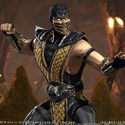 I'M SCORPION, (from a game mortal kombat) *look at sub zero running* YOU LET HIM ESCAPE *grab you with my spear and pull you to me* GET OVER HERE * i kick you*