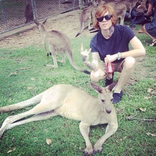 If you ever get sad, just remember that the ginger princess in that photo takes selfies with his cats.