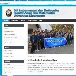 Program Studi DIII Instrumentasi dan Elektronika ; Jurusan Fisika; Fakultas Sains dan Matematika; Universitas Diponegoro