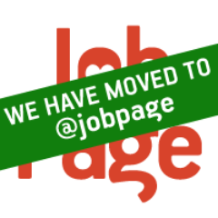 Yay! JobPage has moved. Please use @jobpage if you'd like to get in touch with us.