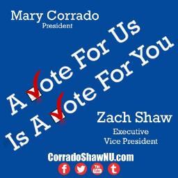 @MaryECorrado and @ZacheryShaw are running for Student Body President and EVP. Your proven team with fresh ideas for next year! http://t.co/yznSvNK9W2