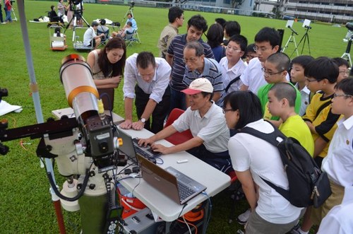 Photographs the Sun regularly, maintains a high-resolution solar image depository for Citizen Science. A fellow of the Institute of Physics, Singapore, 29Oct13
