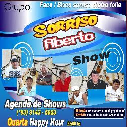 esté twitter e dedicado a turma do Grupo Sorriso Aberto show,a qui você encontra o melhor do samba e pagode contrate para asirtir o melho Show (*93)9143-5823