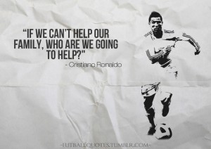 An inspirational and motivational quote from football stars. Follow please. Football live maybe