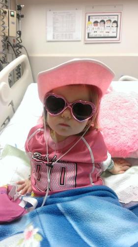 Ellie is a spunky two-year old rockstar, and she is fighting cancer at St. Judes.
