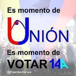 Vota_14A's profile picture. VENEZUELA es problema de todos VOTA el 14A