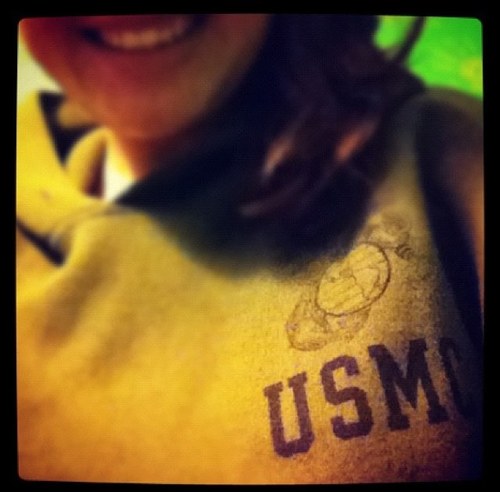 Marine Wife. Made this to support ALL MilSOs. Girlfriend, Fiance, or Wife.