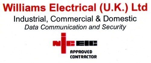 Domestic.Commercial.Industrial  07875359974 Williamselectricaluk@btinternet.com