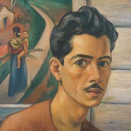 Antonio Gattorno (1904-1980)  A pioneer of Cuba's Modernist Movement was versatile, innovative & enigmatic artist. His paintings are technically superb.