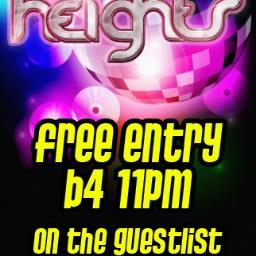Heights Nightclub in Kings Lynn opens every Friday and Saturday night. For more information either check out our web site, send us an email or call 01553 767363