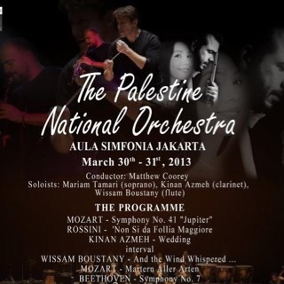 Official Twitter Of  The Palestine National Orchestra 30-31 March 2013 at Aula Simfonia Jakarta