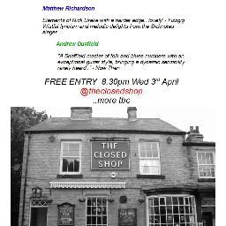 Acoustic Loveliness has now re-located The Closed Shop, Commonside - keep an eye out for future events!