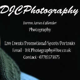DJCPhotographs's profile picture. Sports/Music/Event's/Portraits
Check Out My Pics @ http://t.co/eUGvXU7f
http://www.DarrenJCullenderPhotos/co.uk