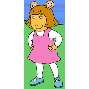 D.W ! That brown bitch from Arthur .