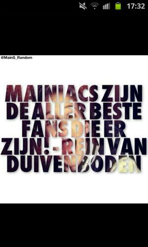 Wij, Mainiacs, Zijn voor altijd The Family Mainiac. 3 ONCE A MAINIAC, ALWAYS A MAINIAC!