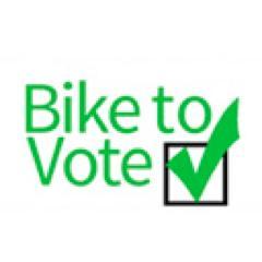 Encouraging British Columbians to bike to the polls. #biketovote