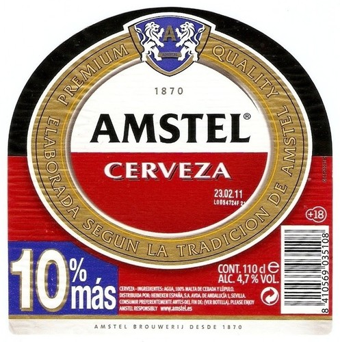 Amstel,la que siempre quieres,siempre sera tu amiga no le des la espalda,traga y desmebucha otros 1,50 euritos y disfruta!!SIGUEME SI ME PROBASTE;)