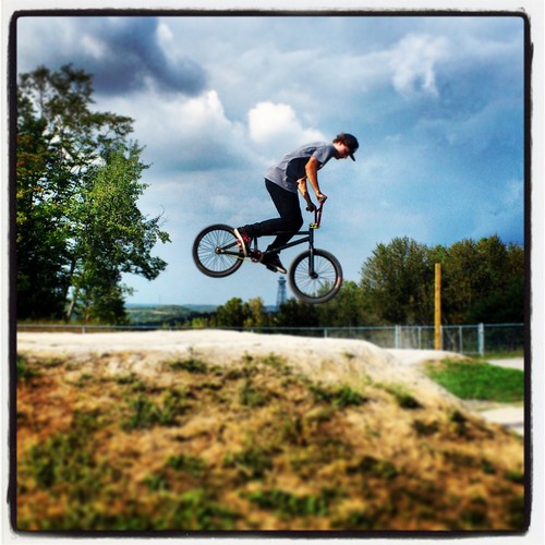 riding bmx !