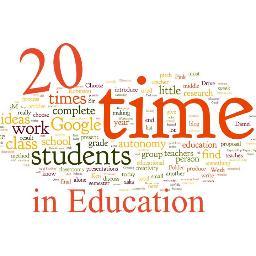 20TimeInEd's profile picture. This feed is dedicated to projects that encourage creativity and innovation in the classroom, specifically 20 Time in Education