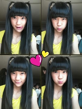 I'm one of JKT48 members, I pack up trouble,throw it in a bag, and SMILE!!