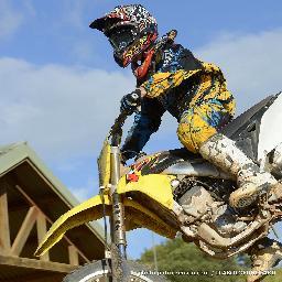 Having fun on dirt bikes for a living