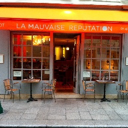 La page twitter du restaurant la Mauvaise Réputation à Paris dans le 2eme arrondissement
