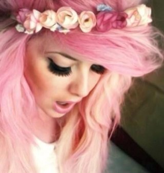 I have pink hair be jel