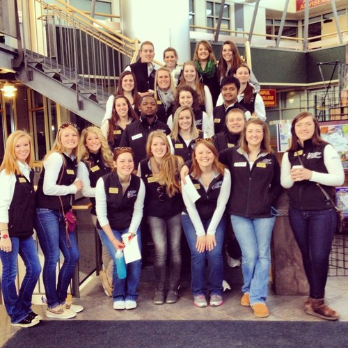 Established in 1985, Husky Ambassadors represent the student body at university events, such as: open houses, homecoming weekend, and alumni weekend.