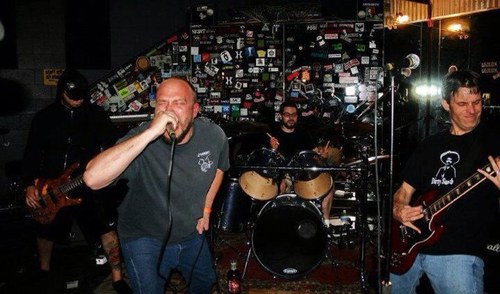 Grindcore/punk/metal band... lo-brow humor, ridiculousness. Your mom likes us.
