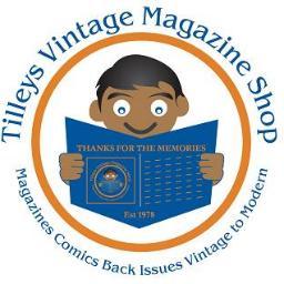 TILLEYSMAGS's profile picture. Tilleys of Sheffield.Established 1978.Back issues.Vintage to Modern.Magazines.Comics.Annuals.Programmes.Prints.Cards.