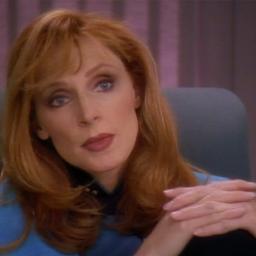I'm the ice maiden with fire in my belly!  Otherwise known as Beverly Crusher MD - CMO on the USS Enterprise.  ;)  Still single and hoping!