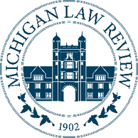 Michigan Law Review(@michlawreview) 's Twitter Profile Photo