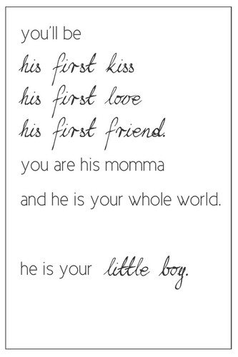 Tweeting about being a mom to a little boy