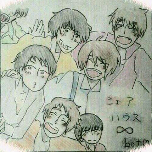 kj8_sharehouse's profile picture. すべてのものに無関係な半自動bot。大きな∞さんに憧れる小さな∞メンバーがシェアハウスで共同生活をしたら、という妄想からうまれました。元ネタは気象さんの某番組の企画。ゆるくてぐだぐだな８人の毎日。(※(‘Д‘.)のお部屋もあります。不定期にシェアハウスに帰ってきます)お別れは必ずブロックでお願いします！