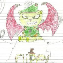 Hi There,my name is Flippy,and i'm from happy tree friends.my personality is : i love tea parties and love cooking. #Taken by my Flaky @EvilFlake