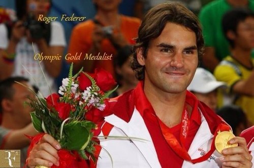 Roger Federer wins GOLD with Stan Wawrinka at the 2008 Olympics & won Silver in 2012 . greatest tennis player of all time . fedrinka . BEST EVER #GOAT