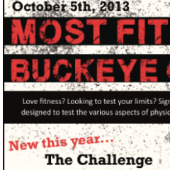 The 4th Most Fit Buckeye Challenge will be Oct. 5. Are you the best all around athlete or just want to have fun being active? Come try our course.