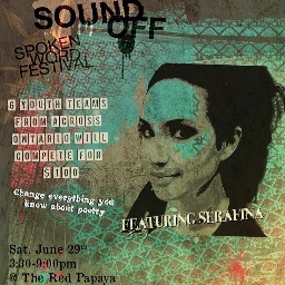 Hi everyone! This is the official Twitter page for Sound Off! the Youth Team Poetry Slam and Arts Showcase! This event is taking place on June 29th in Guelph