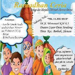 twitter resmi Ramadhan Ceria 2013 SOSMAS BEM-KM SEKOLAH VOKASI UGM. Patnership cp:Romy 089672342662