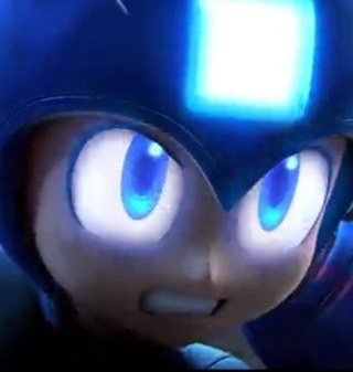 I'm Mega Man, no. 001 of the Dr. Light Series! I protect the world against Dr. Wily with my pal Rush! I've been invited to something called Super Smash Bros...